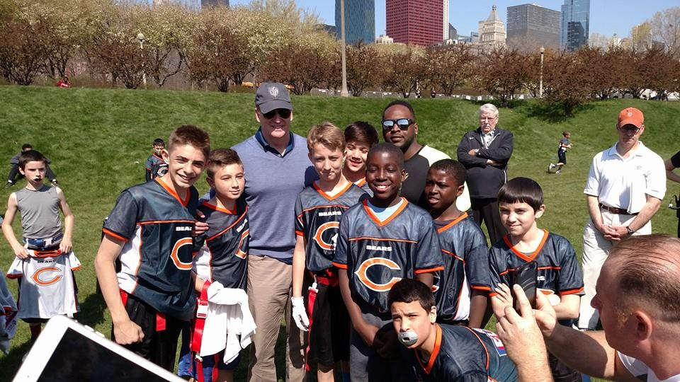 Boys meeting NFL Commissioner